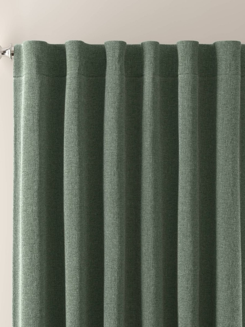 Threshold Moss Green Textured Blackout Curtain Panel